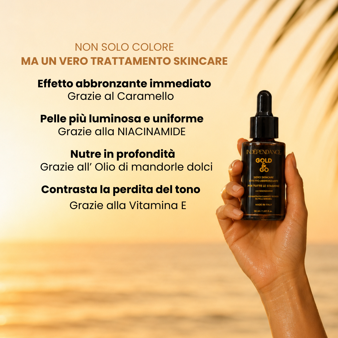 Gold & Go - Siero Skincare Effetto Abbronzatura Delicato