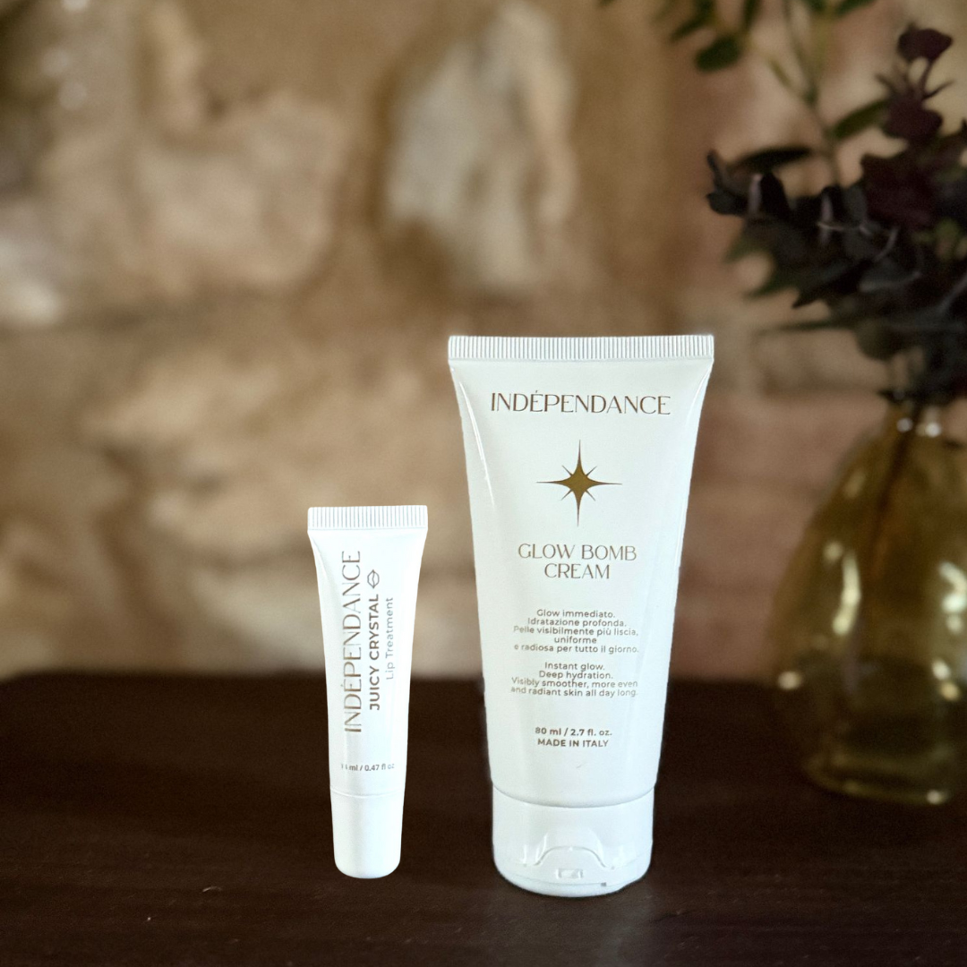 The Glossy Face Kit - 2 Prodotti: Crema Viso e Rimpolpante Labbra