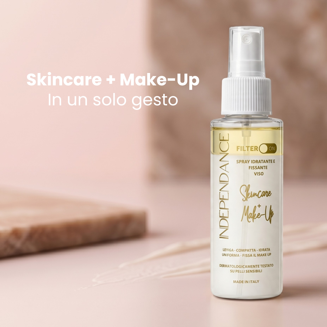 Filter On Spray Viso - Skincare + Fissante Make Up Bifasico